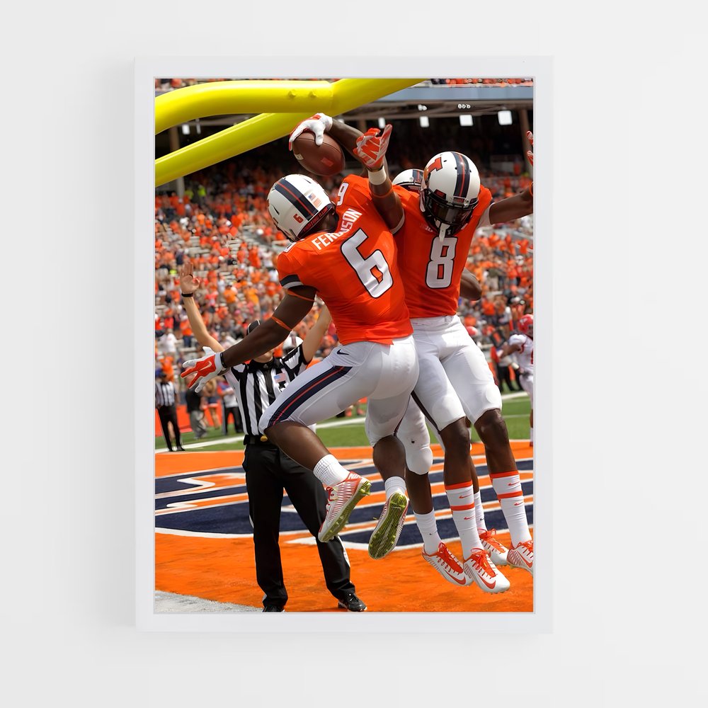 Poster Touchdown Illini – affiche Basketball (vue 3)